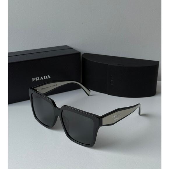 NEW Prada PR24ZSF Sunglasses in Brown White - Picture 3 of 5